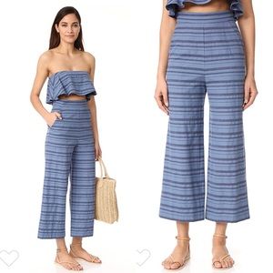 Mara Hoffman Wide Leg Organic Cotton Cropped Pant